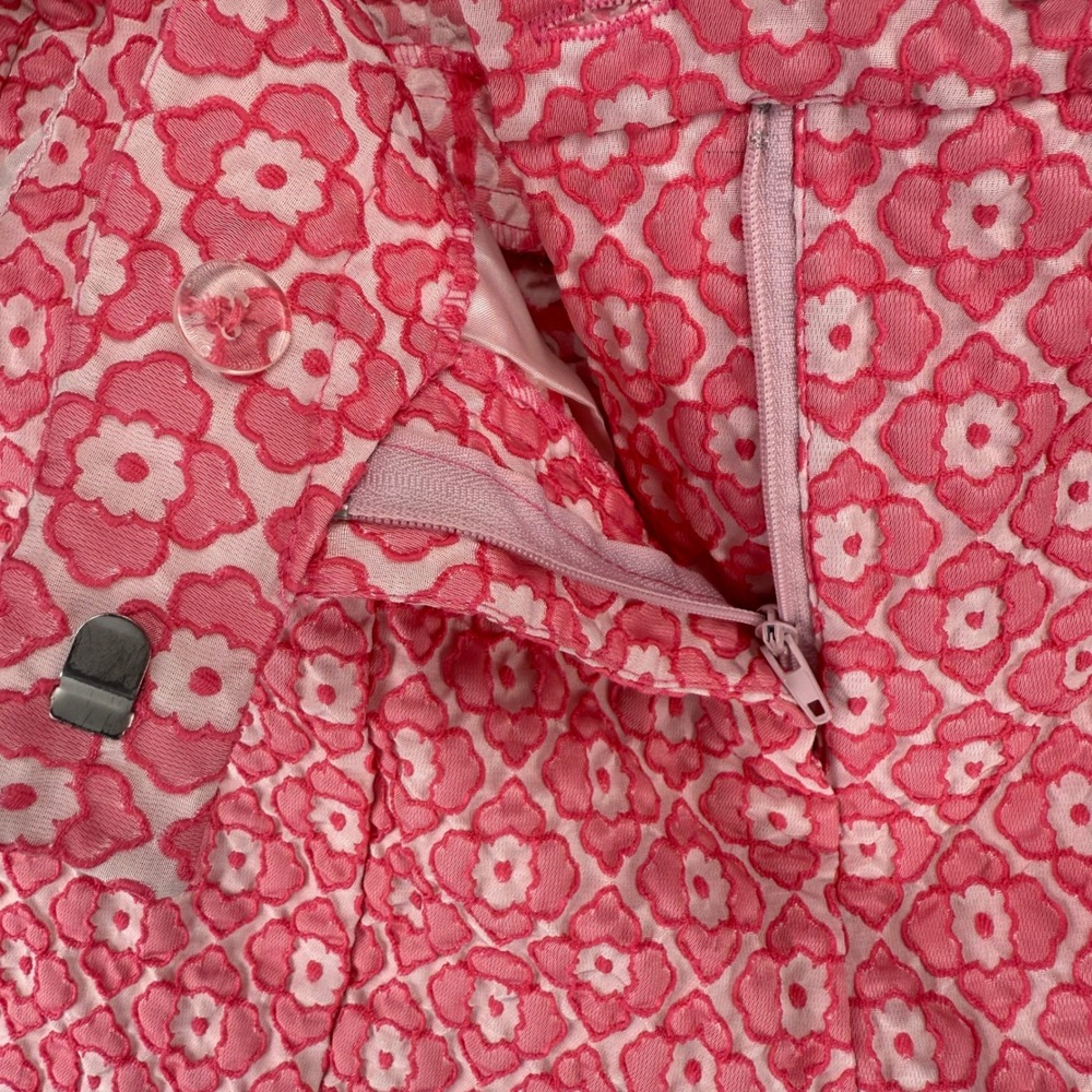 Blue Rain Pink Floral Geometric High Waisted Shorts Womens Small Girlhoodcore - Picture 9 of 16
